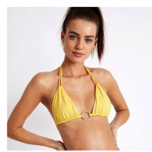 NWT BANANA MOON Oro Ring Triangle Bikini Swim Top - Picture 2 of 5